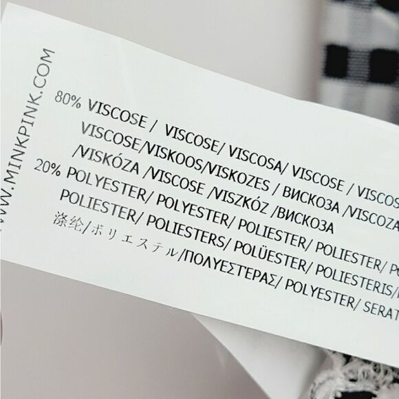 MINKPINK Carlie Brallete Twisted Front Top Plaid NWT Small - Picture 4 of 7